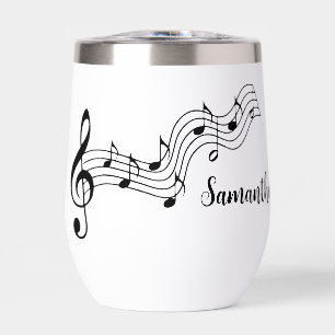 Notes musicales Conception de note Température Vin
