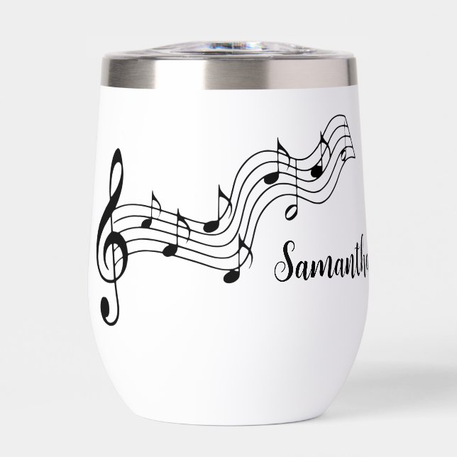 Notes musicales Conception de note Température Vin (Avant)