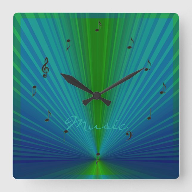 Notes musicales Creative>Musique Mur Horloge (Recto)