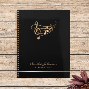 Notes musicales modernes Gold Elegant Personnalisa
