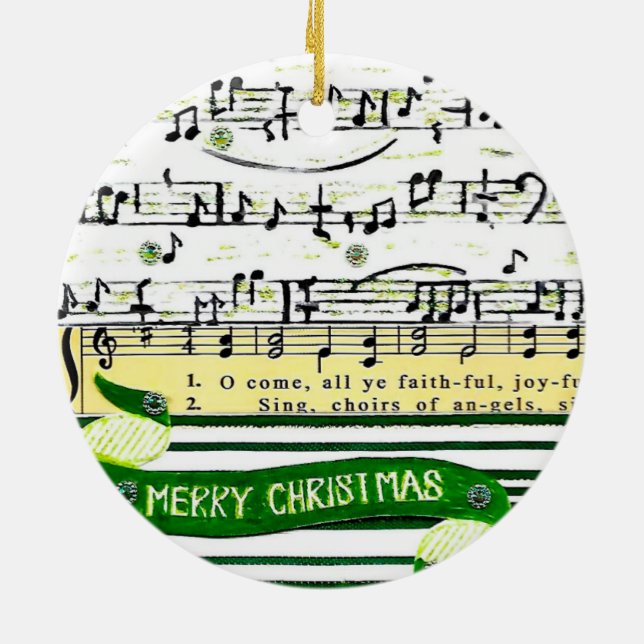 Notes musicales Ornement d'arbre de Noël (Dos)