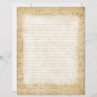 Notes musicales Papier à papier papeterie