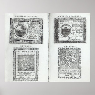 Notes of the Continental Currency Poster