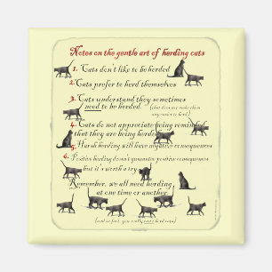 Notes on the Gentle Art of Herding Cats Magnet