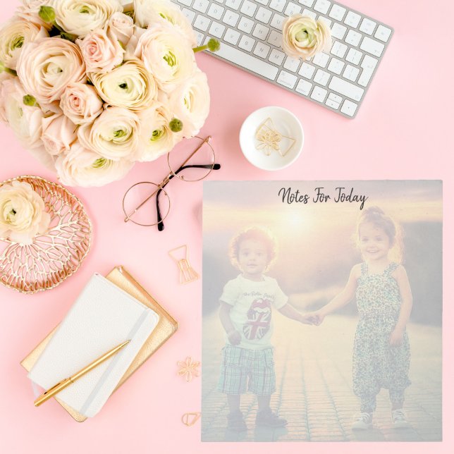 Notes personnalisées Bloc-notes photo famille comp (Créateur téléchargé)