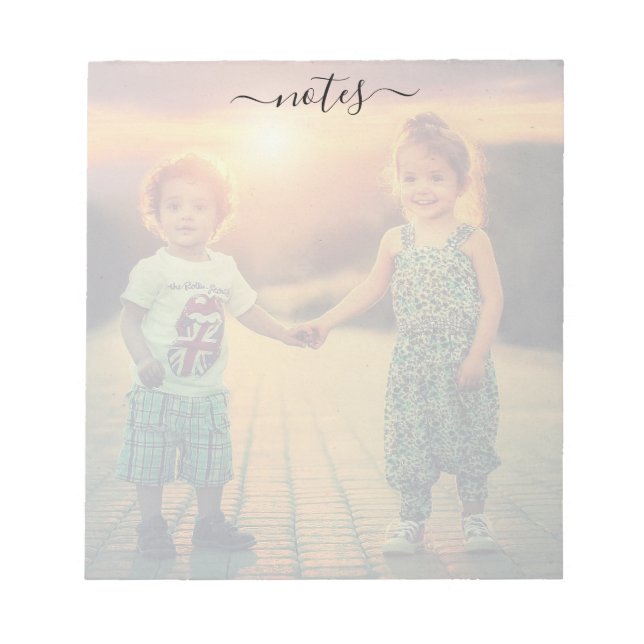 Notes personnalisées Bloc-notes photo famille tend (Devant)