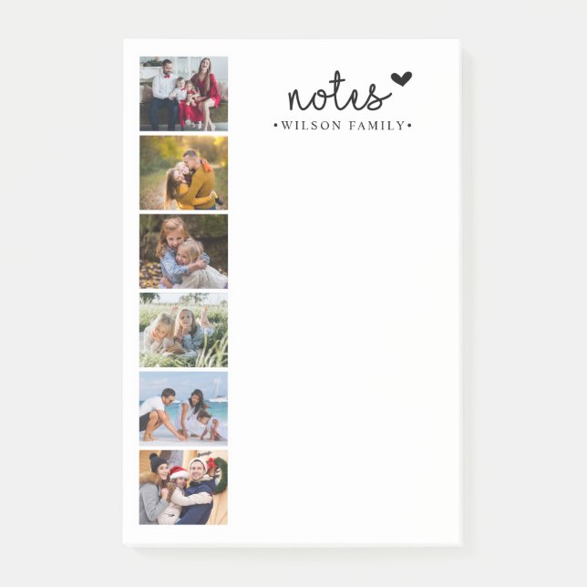 Notes Photo Collage Family  (Front)
