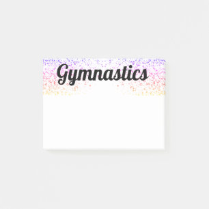 Notes post-it 4x3 Gymnastique colorée Papeterie