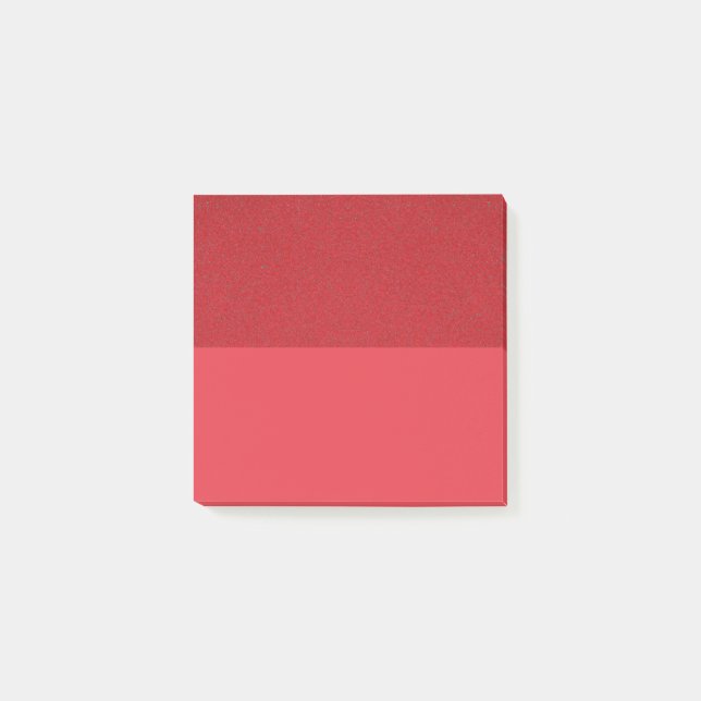Notes post-it à double texture rouge tomate - Pers (Devant)