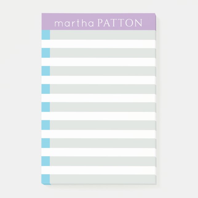 Notes Post-it® avec bandes de bande (Devant)