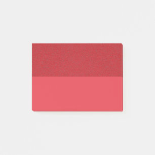 Notes post-it® bicolores de bruit rouge tomate (pe