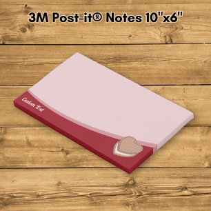 Notes Post-it Biscuit en forme de cœur