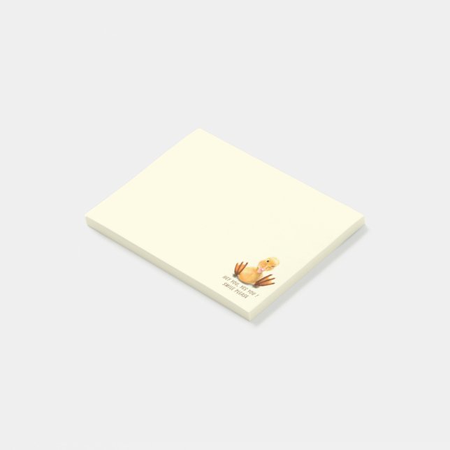 Notes Post-it® Canard Joyeux Drôles (Incliné)