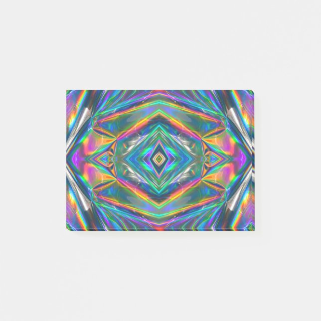 Notes Post-It Chrome Iridescent (Devant)