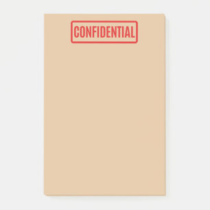 Notes post-it confidentielles
