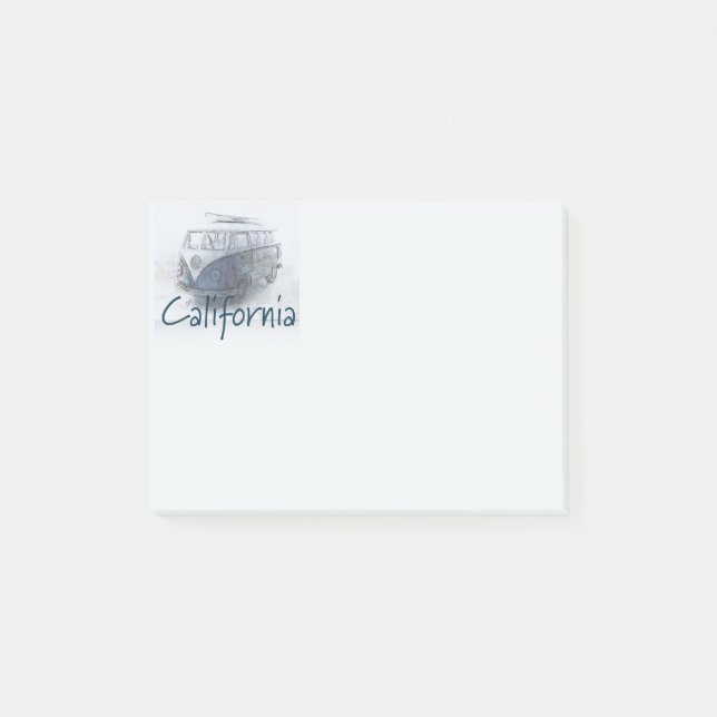 Notes post-it de Californie (Devant)