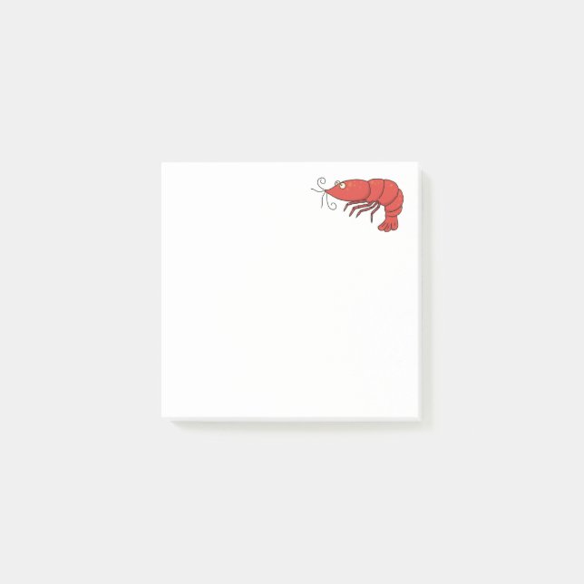 Notes post-it de crevettes (Devant)