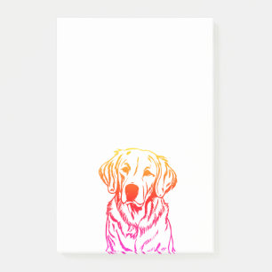 Notes post-it de Golden Retriever