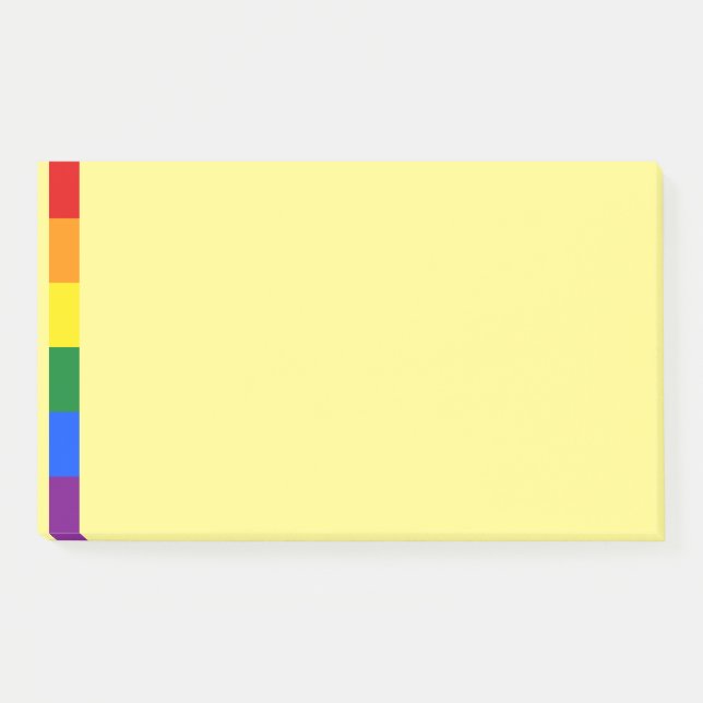Notes post-it de la fierté arc-en-ciel (Devant)
