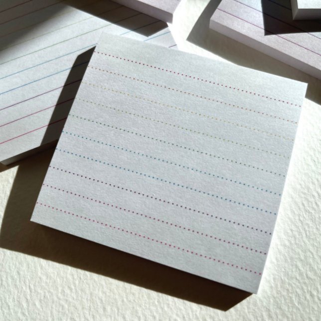 Notes post-it de la règle de point Rainbow (RainbowRule dot lined notes from Joy Design.)