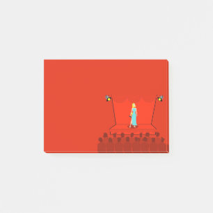 Notes post-it de la remise de prix Retro