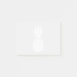 Notes post-it de l'ananas blanc