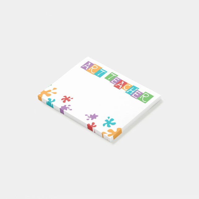 Notes post-it de l'enseignant en art (Incliné)