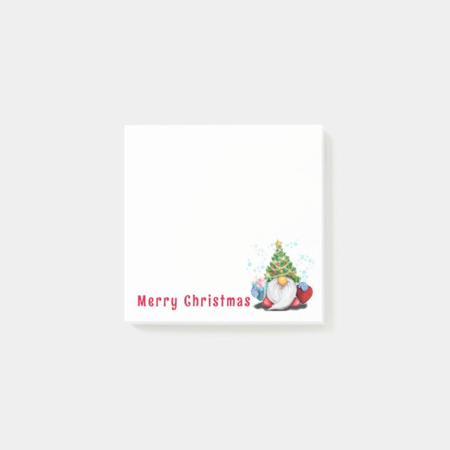 Notes Post-it® de lutin de Noël (Devant)