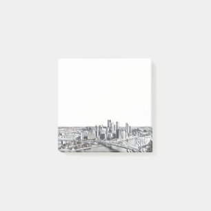 Notes post-it de Pittsburgh Skyline