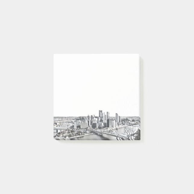 Notes post-it de Pittsburgh Skyline (Devant)