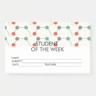 Notes Post-it de Récompense de l'Étudiant en Scien