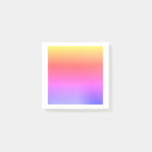 Notes post-it de style arc-en-ciel