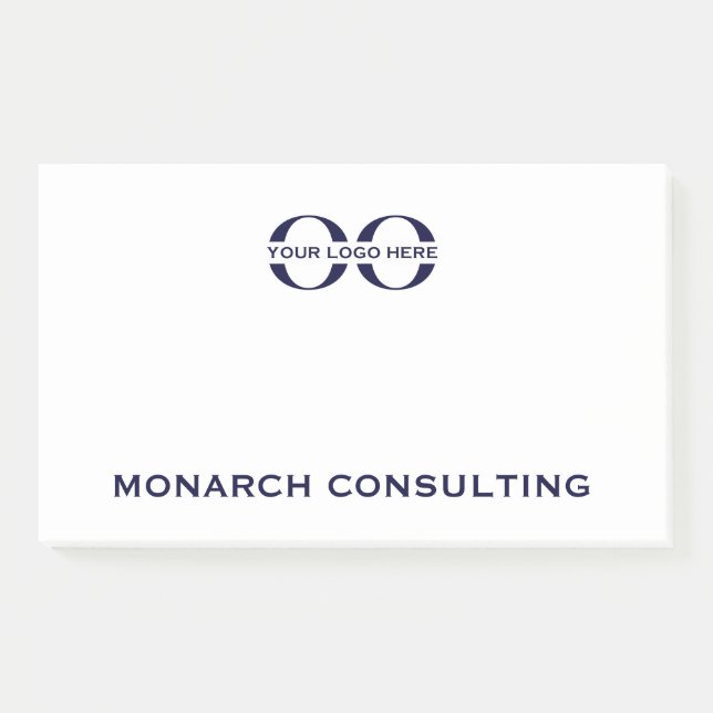 Notes post-it d'entreprise avec logo (Devant)