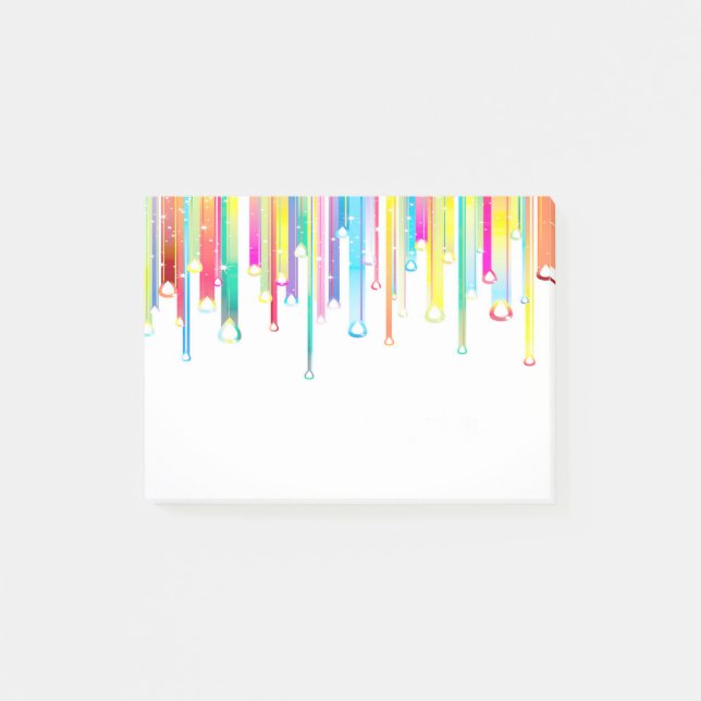 Notes post-it des lignes Abstraites (Devant)