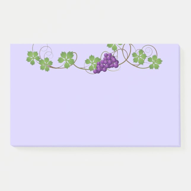Notes post-it des raisins (Devant)