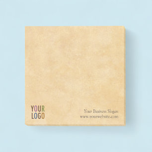 Notes Post-it® du carré avec logo de l'entreprise 