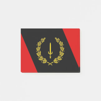 Notes post-it du drapeau du patrimoine de l'Amériq