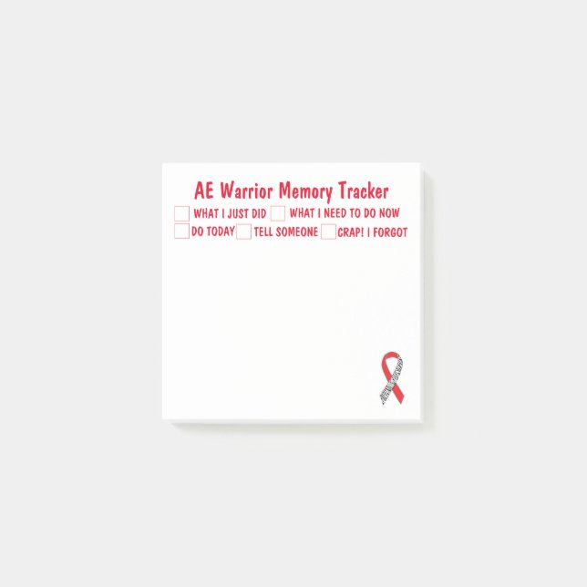 Notes post-it du module AE Warrior Memory Tracker (Devant)