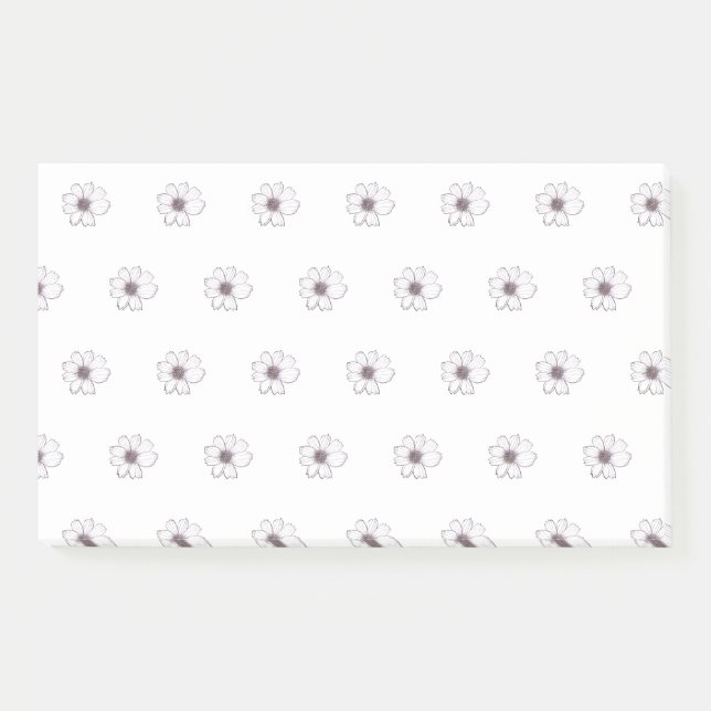 Notes post-it du Motif de fleurs (Devant)