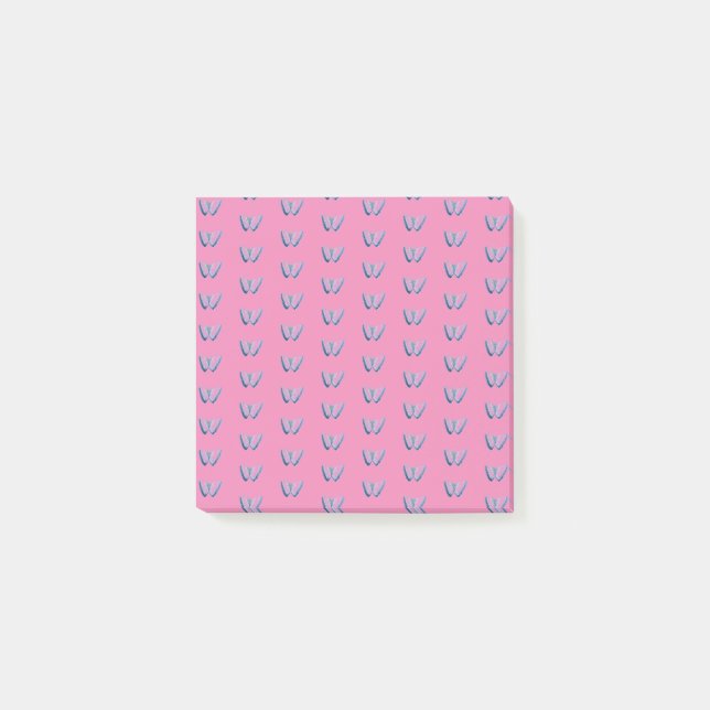 Notes post-it du Motif papillon (Devant)