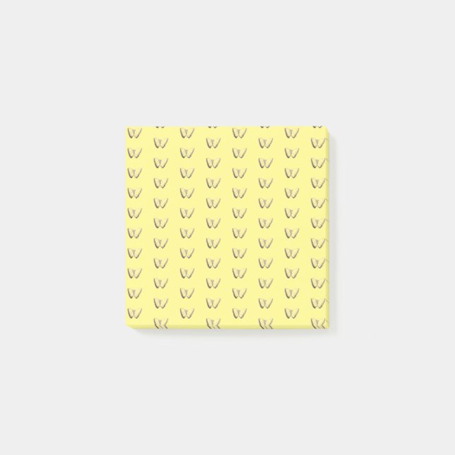 Notes post-it du Motif papillon (Devant)