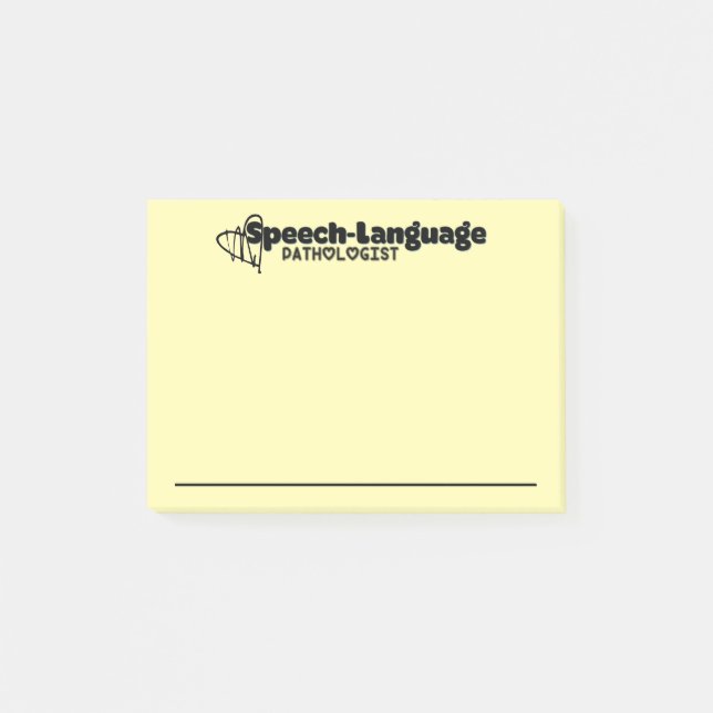 Notes post-it du pathologiste du langage vocal (Devant)