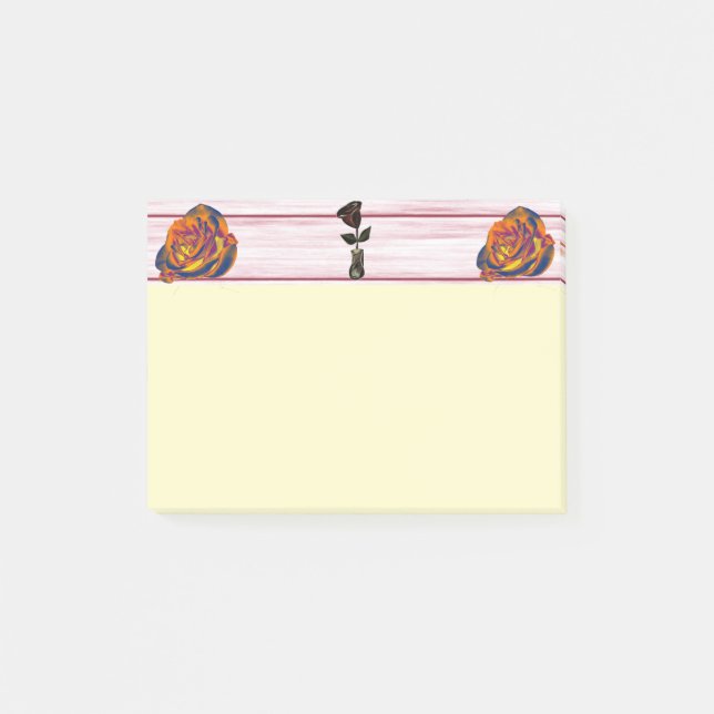 Notes post-it du Rose orange (Devant)