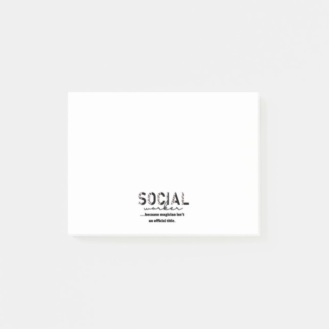 Notes post-IT du travailleur social (Devant)