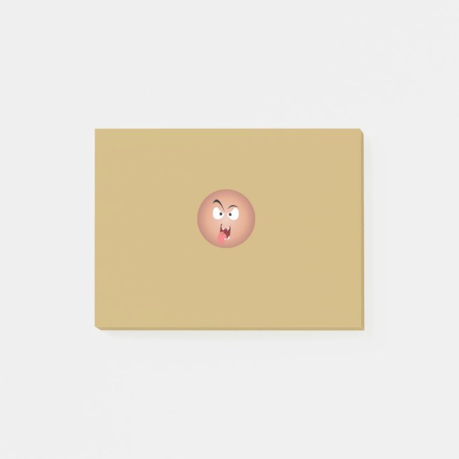 Notes Post-it® du visage fou (Devant)