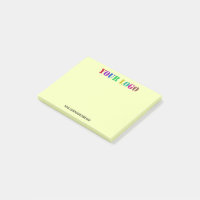 Notes Post-it® Exemple de texte de logo d'entrepri