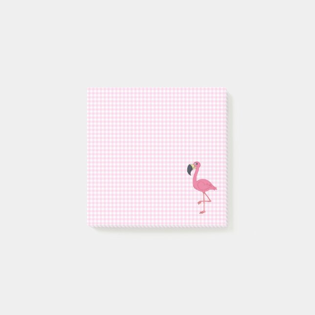 Notes post-it® Flamant rose 3 po x 3 po (Devant)