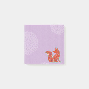 Notes post-it Fox Floral