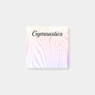 Notes post-it GYMNASTICS colorées 3" X 3"