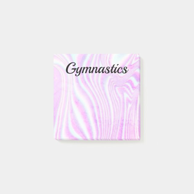 Notes post-it - Gymnastique 3" x 3" (Devant)